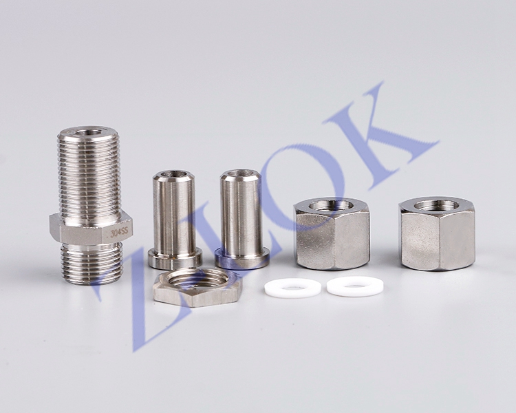 焊接式隔壁直通管接頭JB974 焊接式隔壁直通管接頭JB974